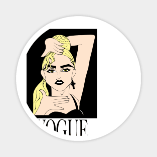 LEGENDARY VOGUE POP SINGER FAN ART Magnet